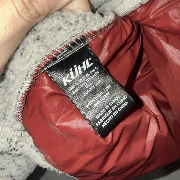 KUHL women’s Sherpa lined  Fleece Jacket with Hood and Zip Pockets - Picture 3 of 6